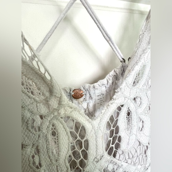 SOLD! ✨ NWOT Free People FP One Adella Maxi Slip Dress Stardust Light Lilac Grey - Picture 8 of 9